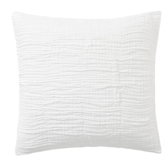 Pottery Barn Bedding Pottery Barn Euro Cloud Linen Sham In White